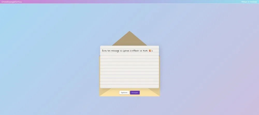Capture d'écran de OneMessageForYou
