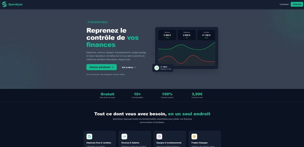 Capture d'écran de Spendlyze